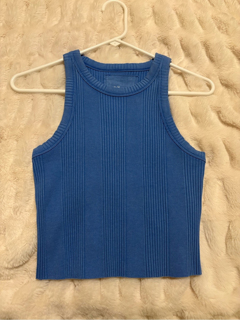 NWOT aerie Royal Blue Ribbed Tank